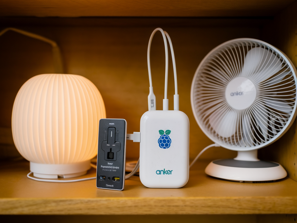 How to use an anker powerstation to keep a raspberry pi smart home hub and wifi running during outages