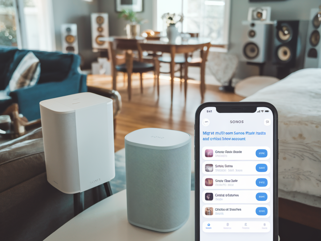 Step-by-step: migrate multi-room sonos playlists and crossfade settings to a new account without losing libraries