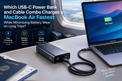 Which usb-c power bank and cable combo charges a macbook air fastest while minimizing battery wear on long trips