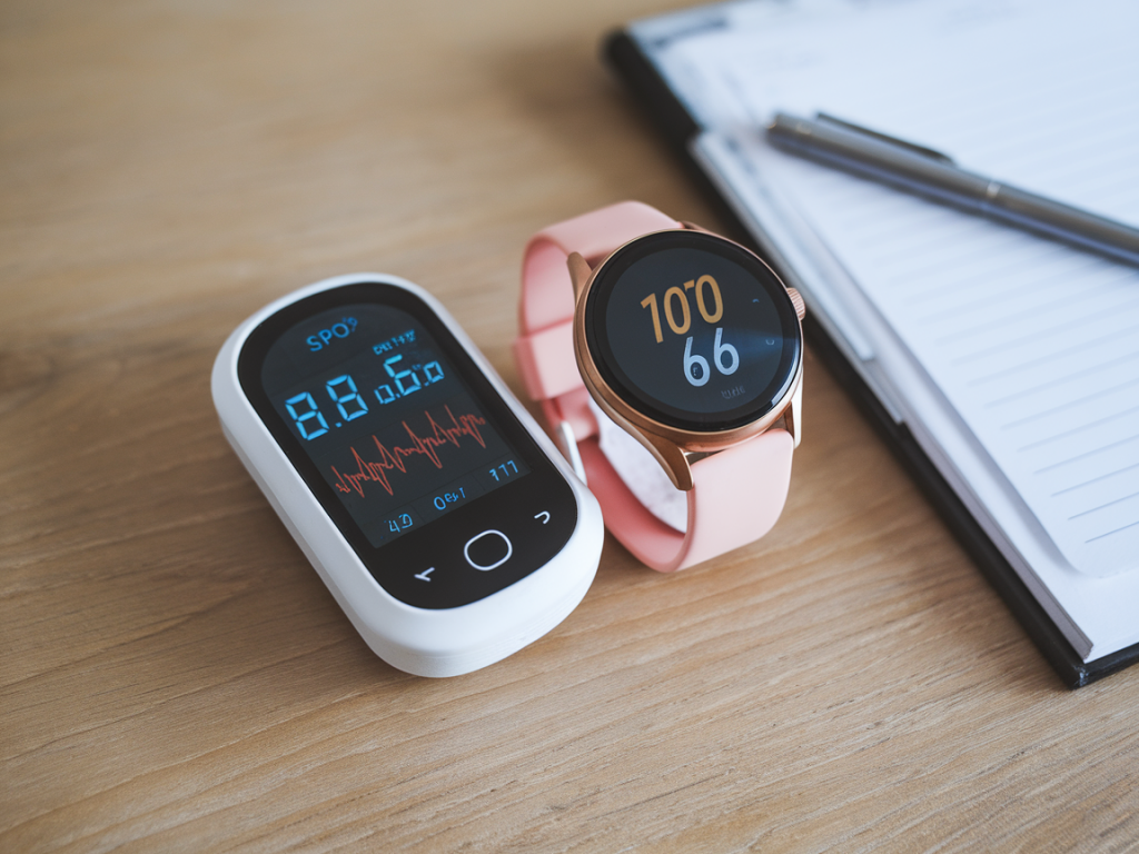 Can a cheap fingertip pulse oximeter plus a budget smartwatch give hospital-grade spO2 accuracy for at-home monitoring?