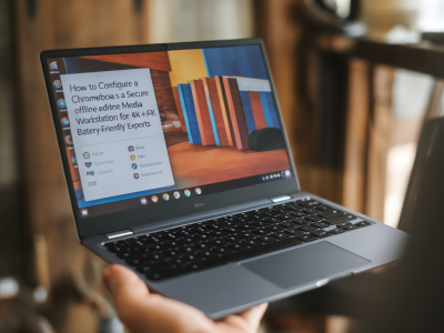 How to configure a chromebook as a secure, offline media workstation for 4k editing and battery-friendly exports